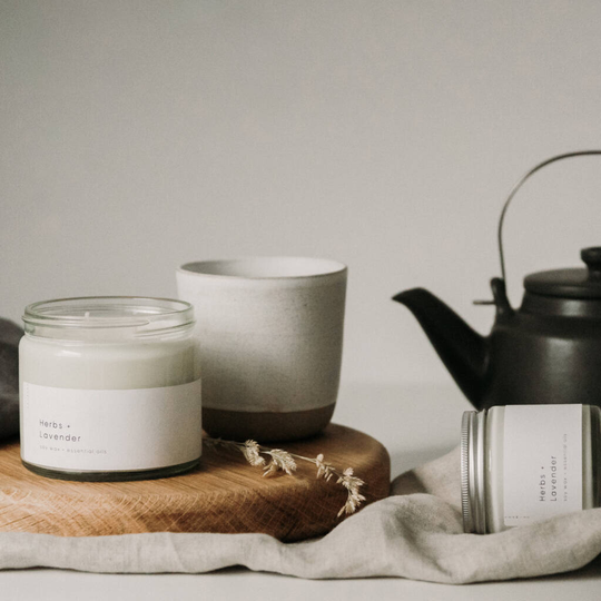 Herbs + Lavender Essential Oil Candle