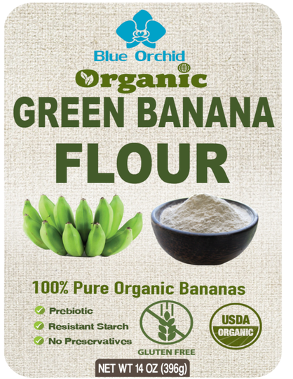 Organic Green Banana Flour Superfood Prebiotics Smoothie Powder 14 Oz