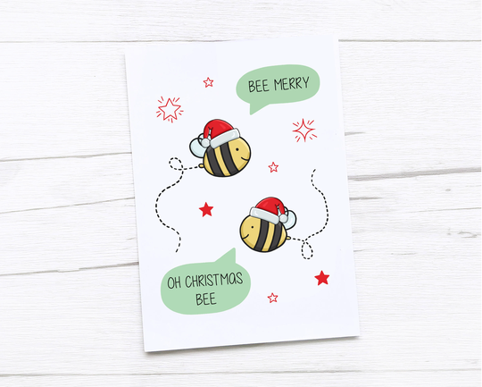 Happy Christmas Card | Merry Bee