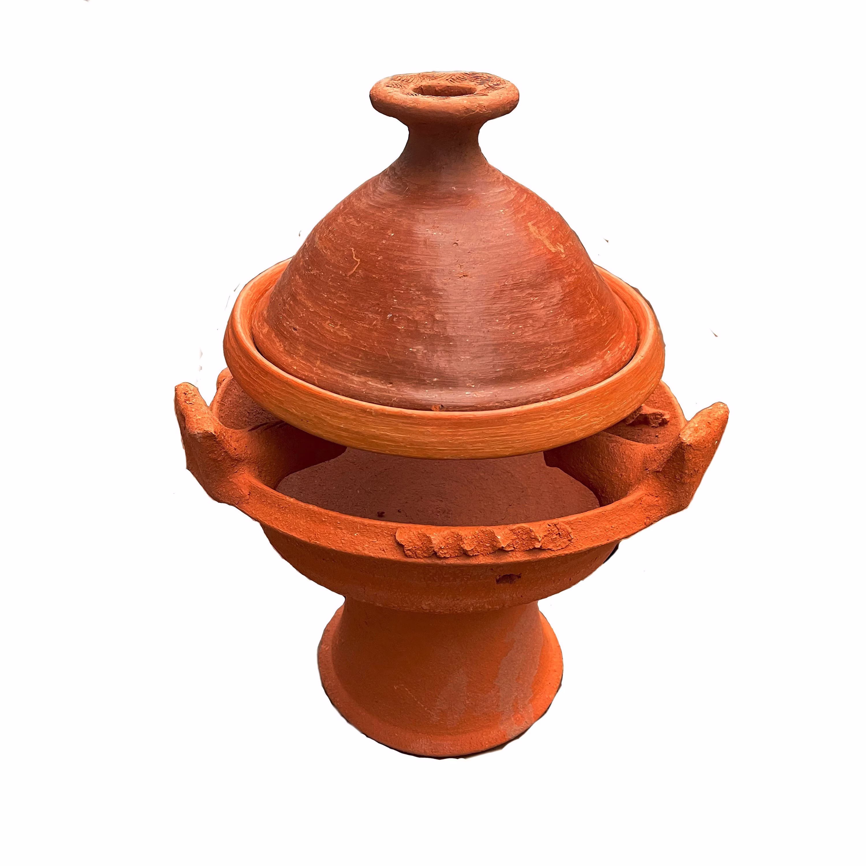 Amira Authentic Moroccan Tagine & Charcoal Grill All Natural Unglazed | Morocco