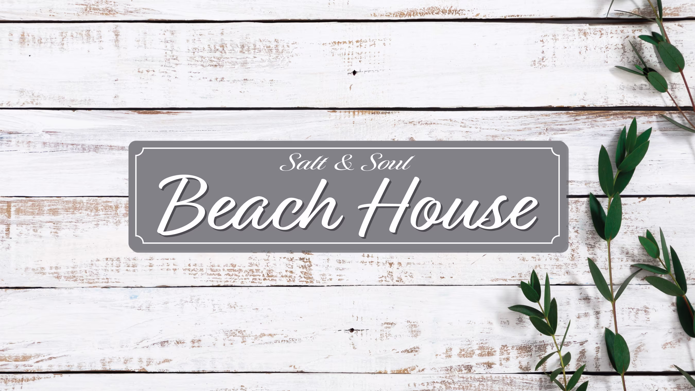Salt & Souls Beach House Sign, Metal Shack Decor, Coastal Gift, Vacation Home