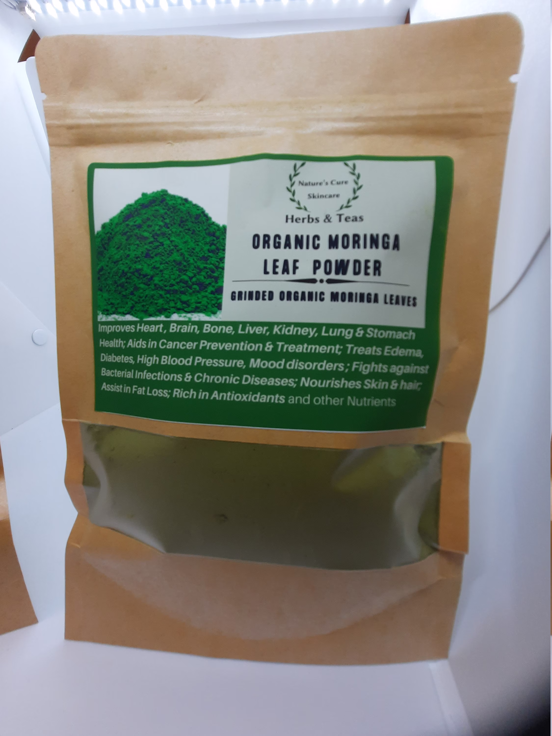 Organic Moringa Leaf Powder - Green Super Food A-Z Multi-Vitamins Supplement