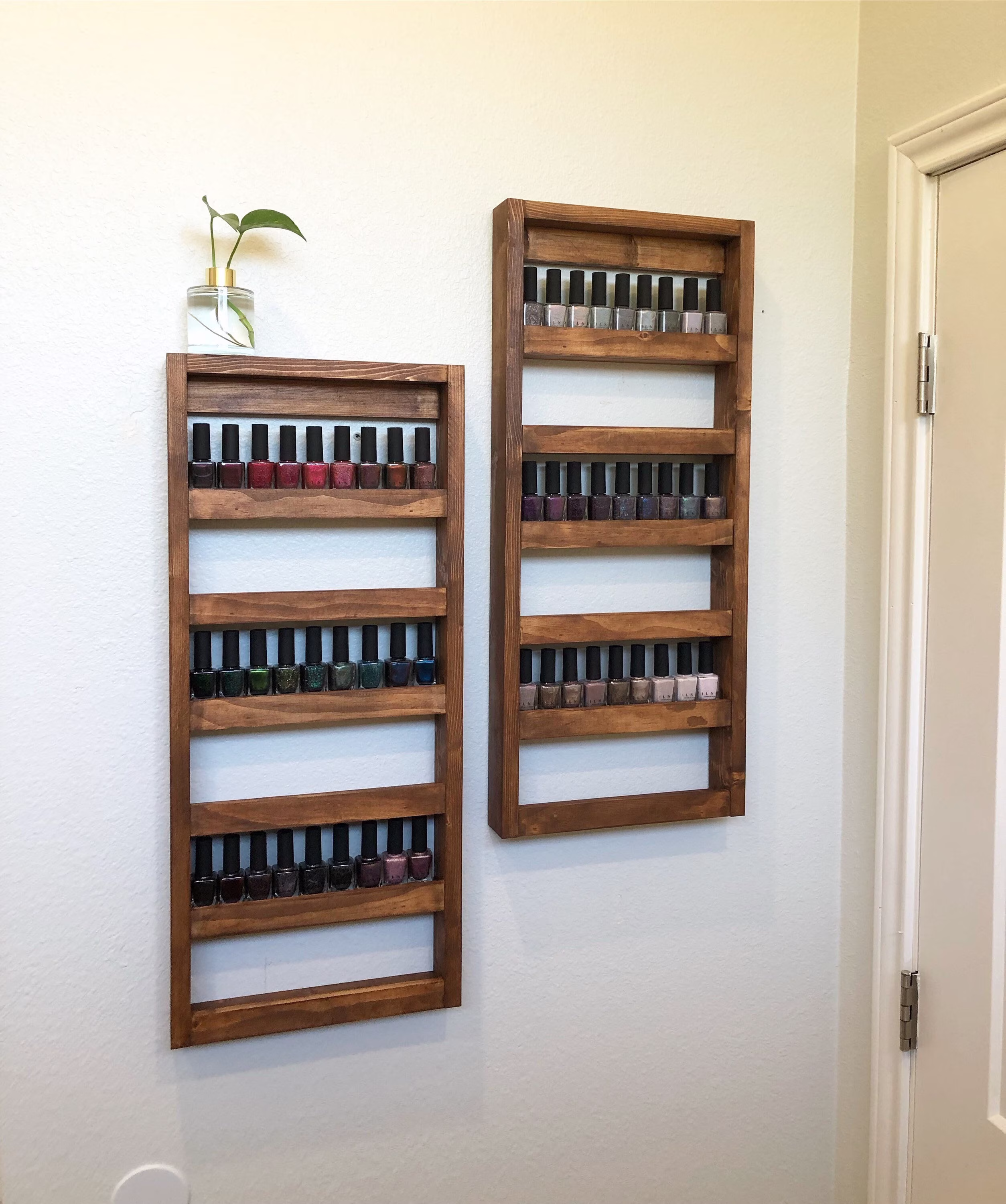 Nail Polish Holder Rack - Narrow Vertical Organizer