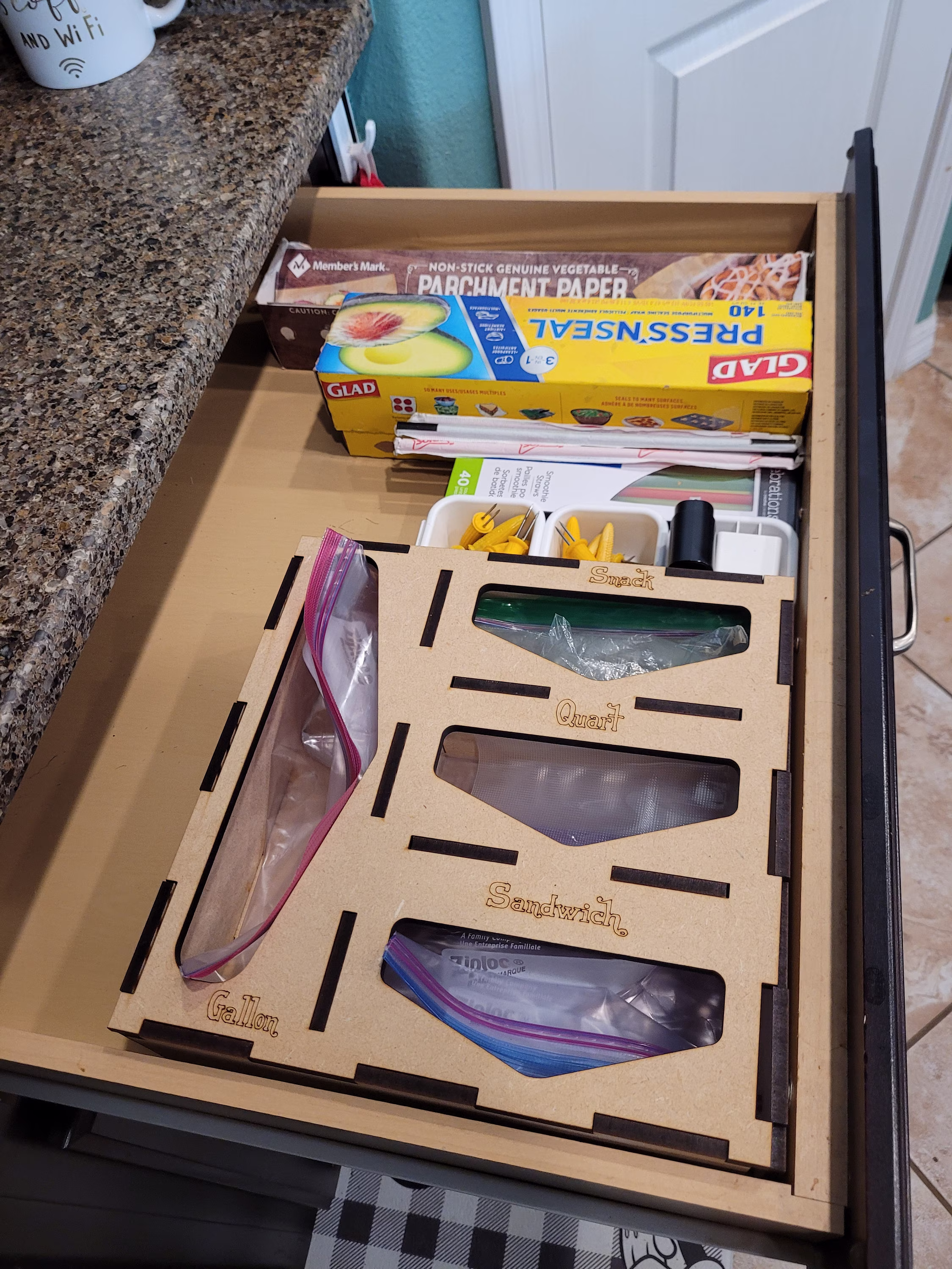 Kitchen Baggie Organizer