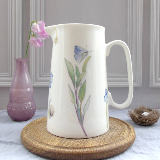 Herb Garden Bone China Jug