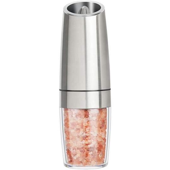 Fvbjd - Electric Pepper and Salt Grinder Set, Adjustable Coarseness, Battery Powered,Stainless Steel Stainless steel battery model (single pack)