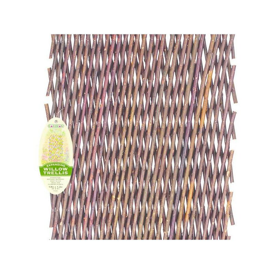 5 x Gardman 07312 1.8m x 0.3m Expanding Willow Trellis Garden Plant Support