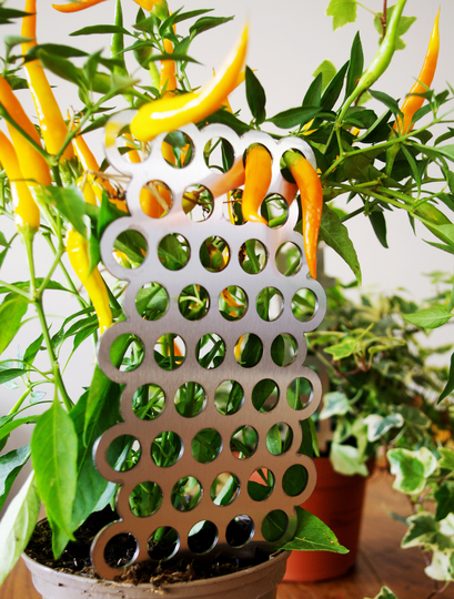 Plant Pot Support | Stainless Steel Art Herb Indoor