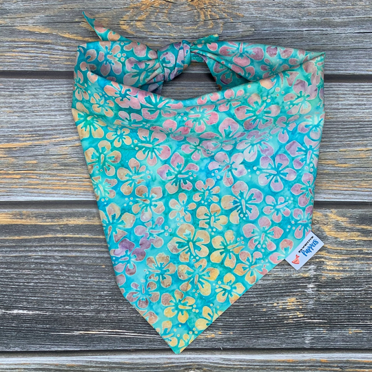 Hibiscus Batik Pet Bandana