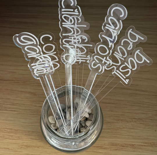 Custom Set Of Acrylic Garden Markers | 5/10/15