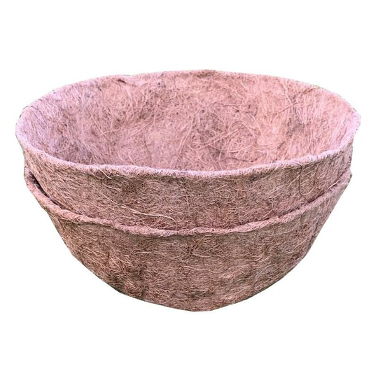 Pack of 2 Round Coco Hanging Basket Planter Liner (30cm)
