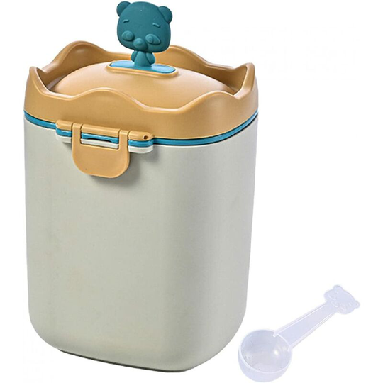 Milk powder box, portable milk powder dispenser, milk powder box, milk powder storage container, milk container with spoon for baby, l