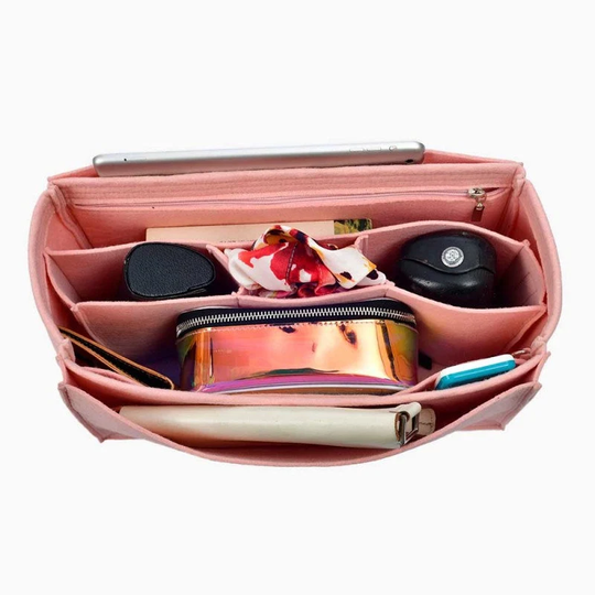 On The Go All-In-One Style Felt Bag & Purse Organizer/Insert For Mm Gm