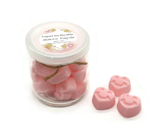 Japanese Magnolia Scented Soy Wax Melts - Fragrant 16 Pieces Eco Friendly Candle Intention Manifesting Chakra Gift