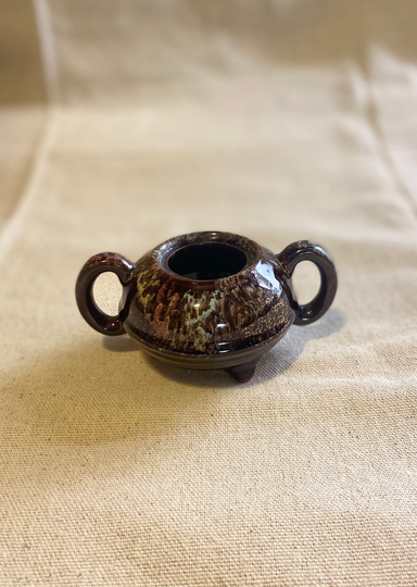 Small Brown Ceramic Planter - Stone Wear
