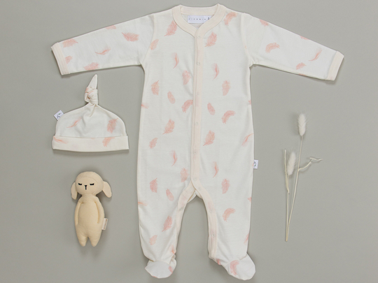 Baby Sleepsuit Gift Box Set - Falling Feather Organic