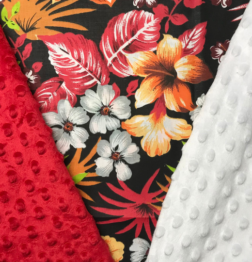 Personalized Hawaii Flowers Blanket