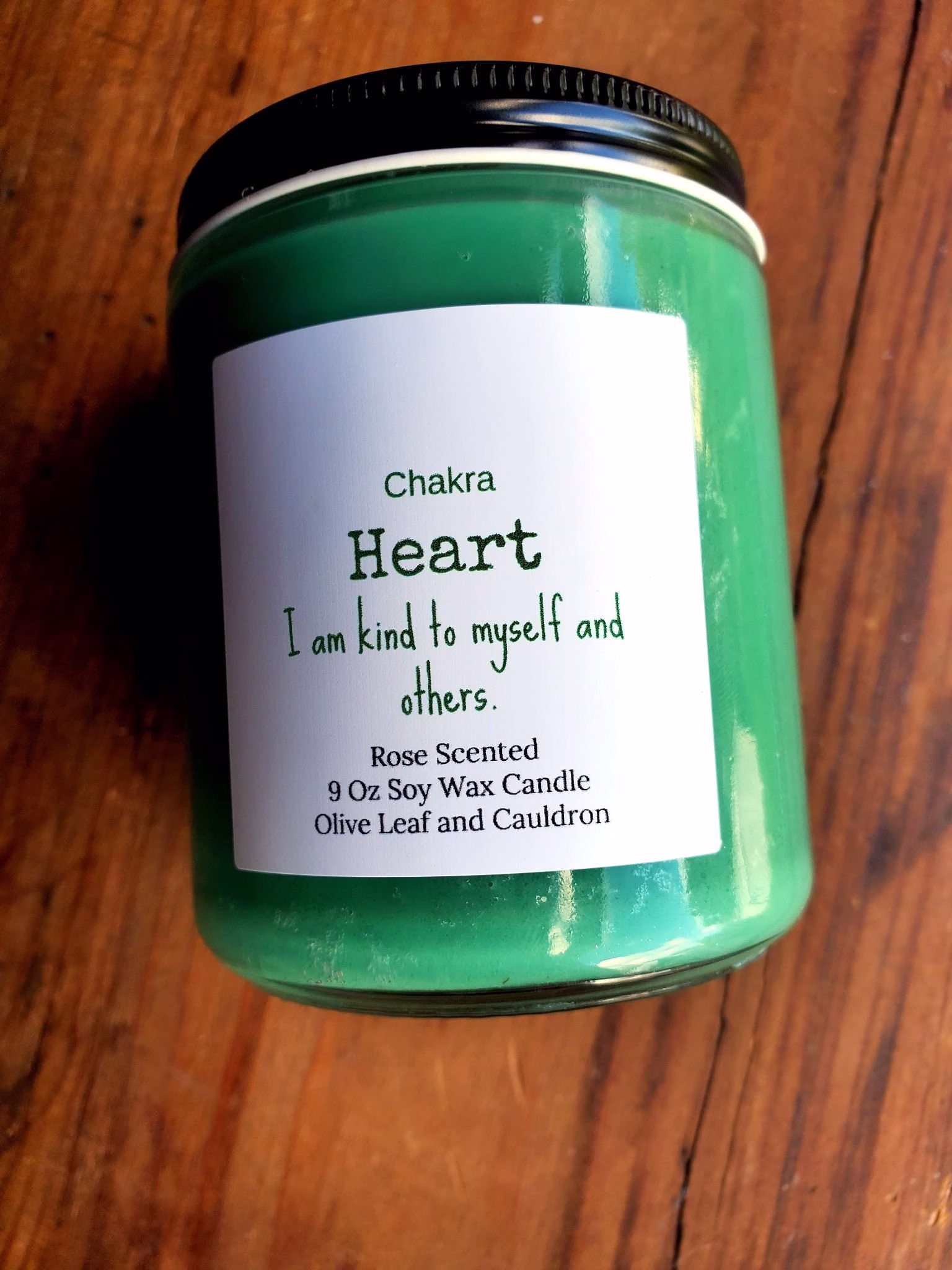 Heart Chakra Candle | Intention Maine Made Mindfulness Gift
