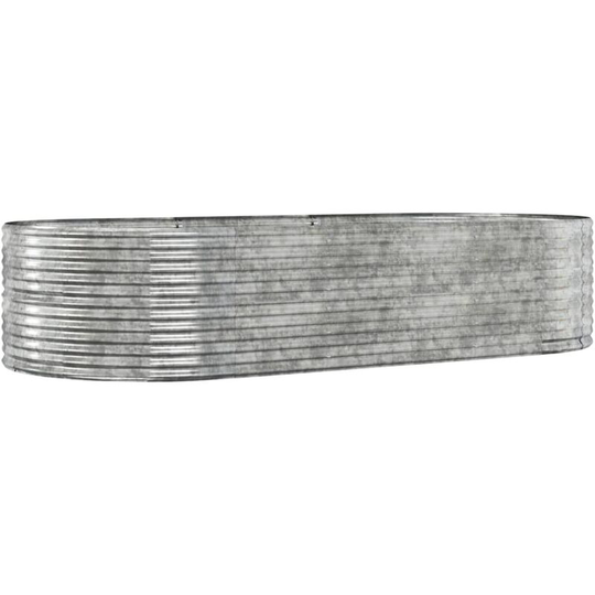 Vidaxl - Garden Planter Silver 291x140x68 cm Powder-coated Steel Silver
