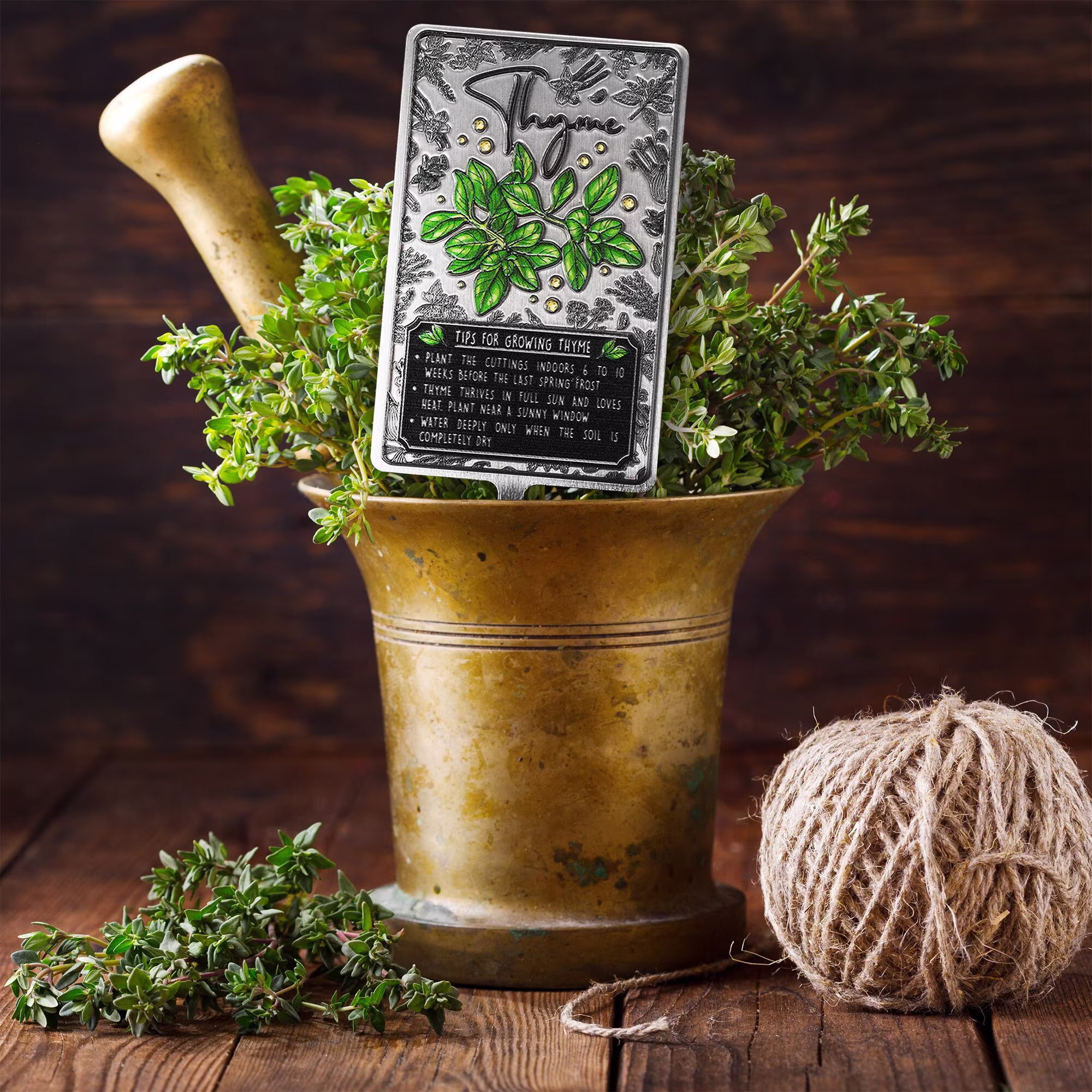 Thyme Plant Marker With Tips On How To Grow It