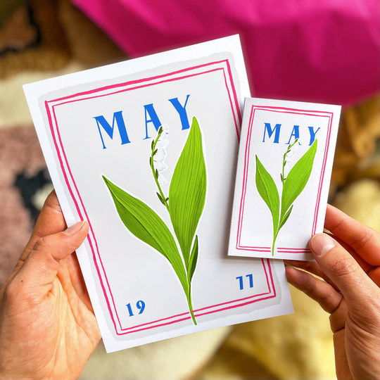 Personalised Birth Flower Print And Seeds Gift Set