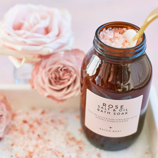 Rose Salt And Oil Bath Soak