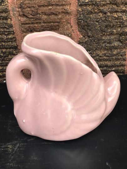 Vintage Pink Swan Planter