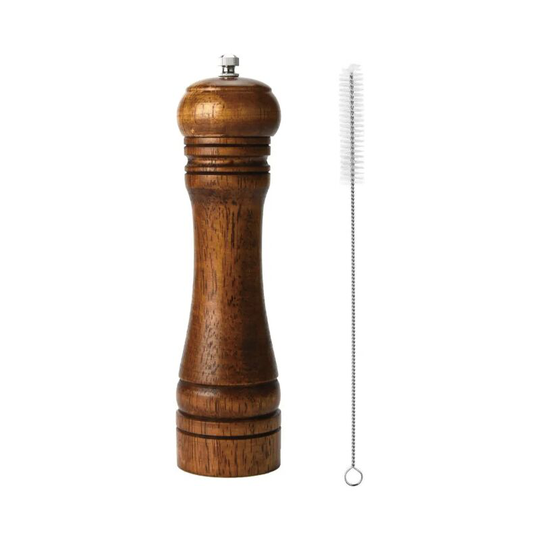 Pepper Mill, Pepper Mill, Salt and Pepper Mills, Pepper Grinder, Solid Wood Grinder with 8 inch Adjustable Ceramic Grinder