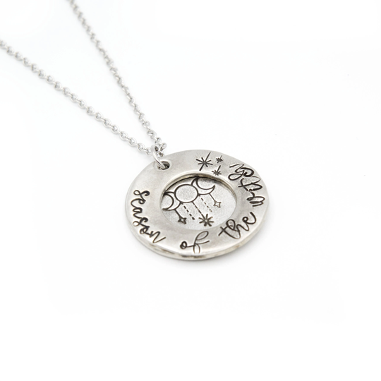 Season Of The Witch Necklace, Jewelry For Women, Witchy Necklace Silver, Gift Friend, Her Birthday, Halloween Jewel