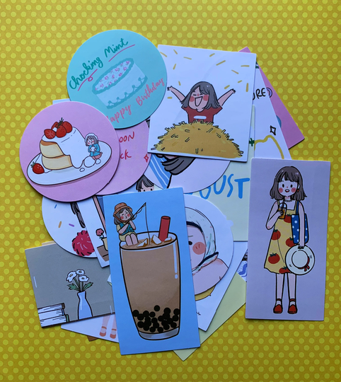 Girl For Every Season Stickers // Embellishments// Scrapbooking Junk Journal