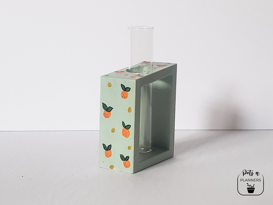Propagation Station | Turquoise Block Test Tube Vase Glass