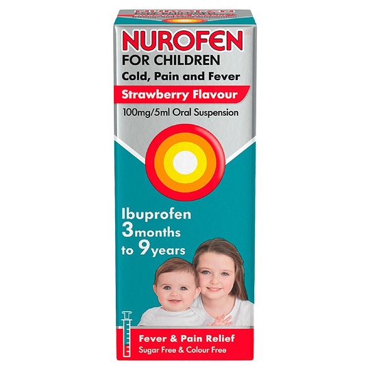 Nurofen For Children Cold Pain And Fever Strawberry Flavour 100Ml