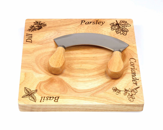 Herb Chopper With Hachoir Engraved With Parsely Dill Coriander Basil