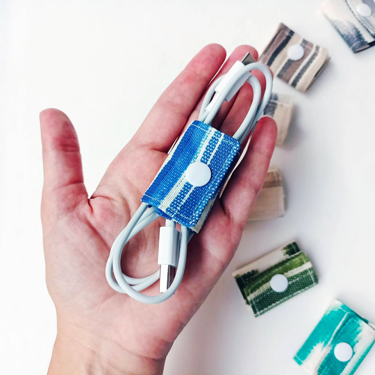 Cable Organizer, Cord Keeper, Holder, Fabric Cable Cord, Ties, Clamp, Clips, Small Useful Gifts, Mallorca