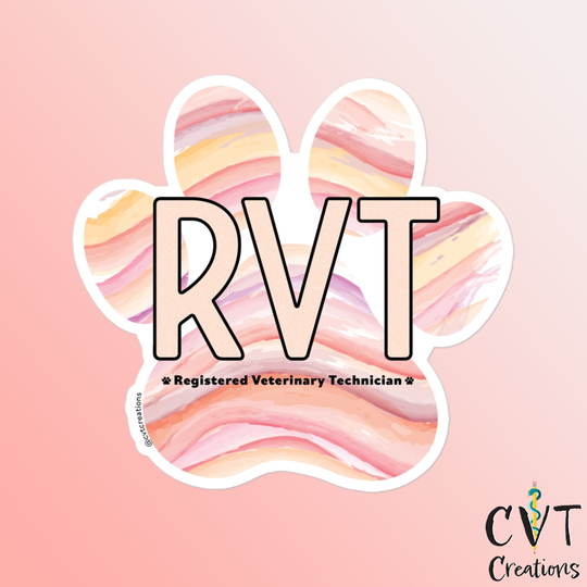 Rvt Paw Print Sticker