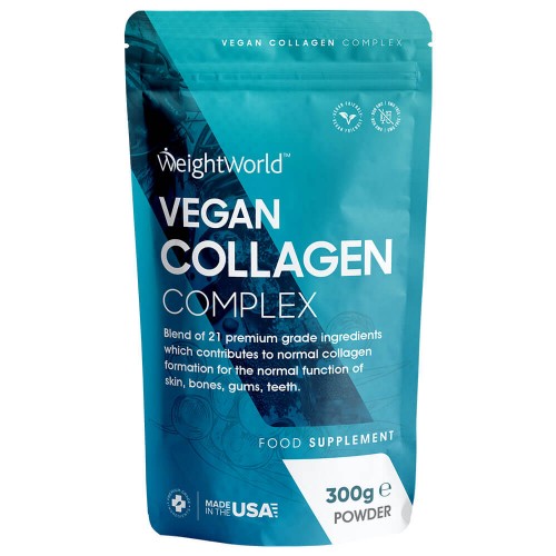 Vegan Collagen Powder Supplement - 300g UnFlavored - 60 Day Pack - Plant Based Peptides for Skin, Hair, Nails & Joint care