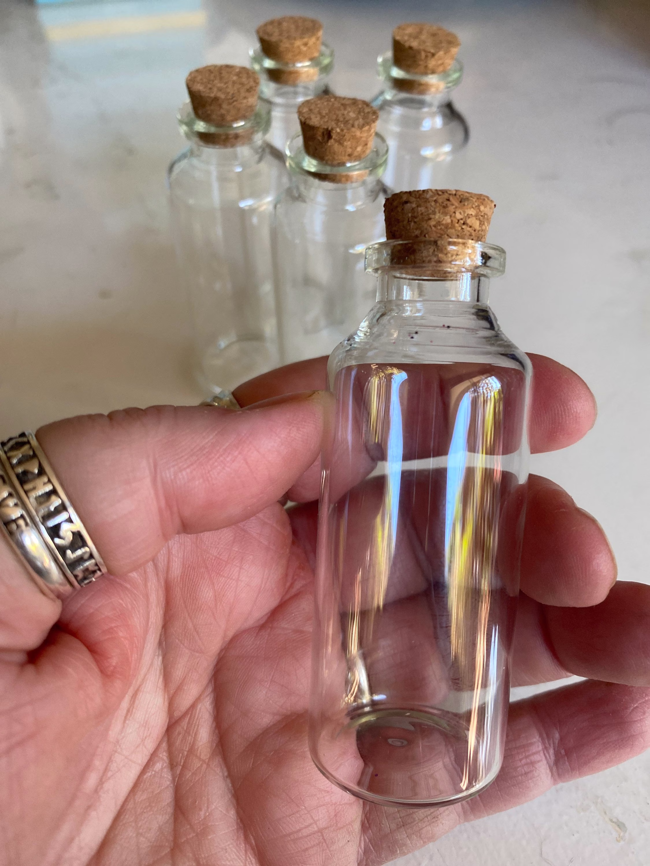 Glass Jar With Cork Stopper 10 Mls