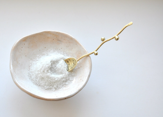 Small Textured Salt Or Spice Spoon For Foodie Hostess Gift Brass Kitchen Utensils Food Photography Prop Tableware Whimsigothic