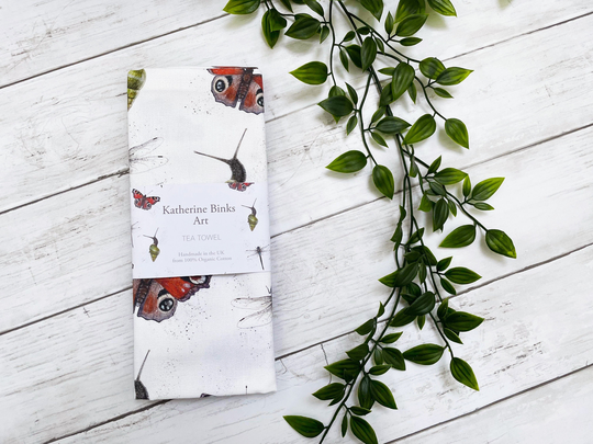 Bug Tea Towel 100% Organic Cotton