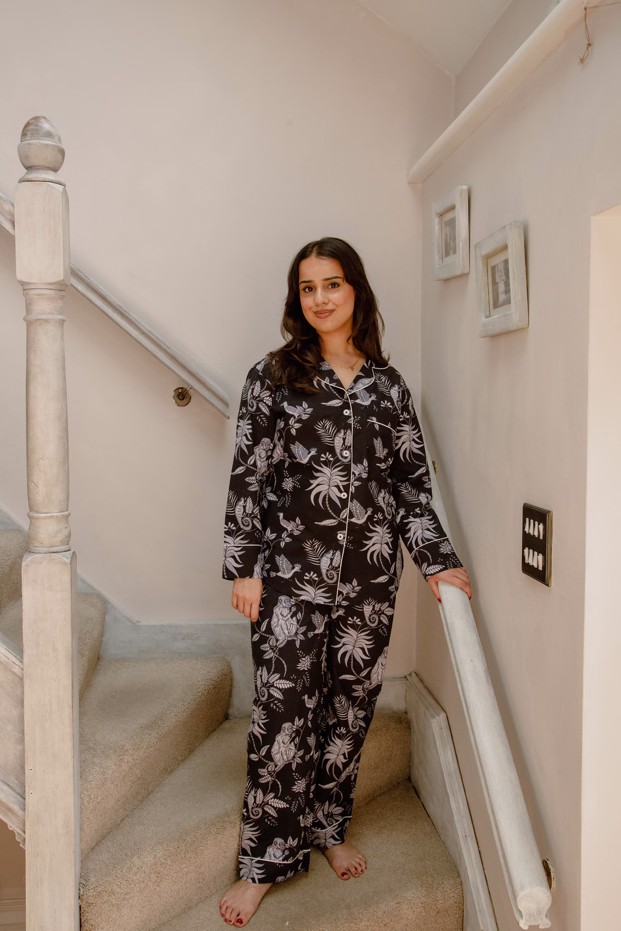 Ladies Organic Cotton Pyjamas, Womens Pyjamas Set, Cotton Summer Pyjama Set Uk, Pjs, Organic Set, Eco-Friendly Gift For Her