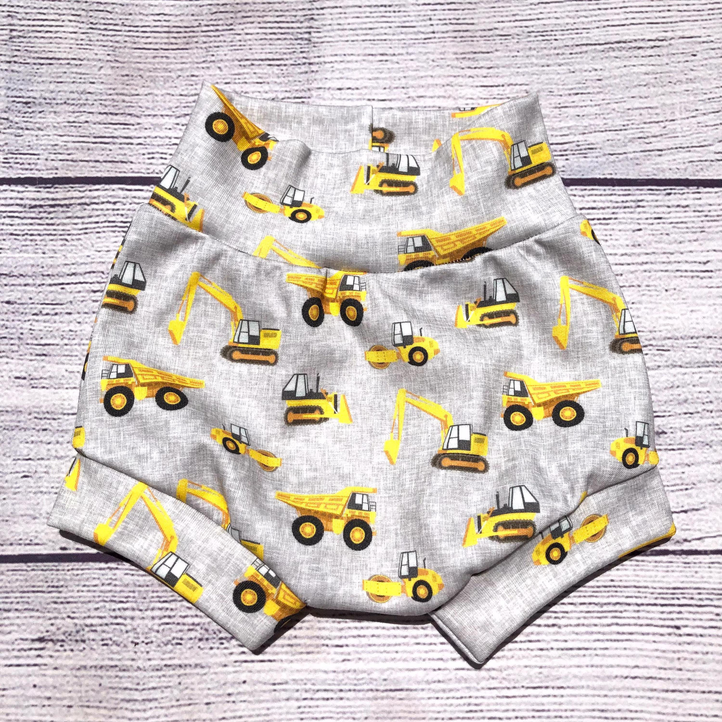 Organic Boys Bummies, Shorties, Baby Bloomers, Toddler Shorts, Diaper Cover, Dino, Trucks, Planets, Horses, Tools