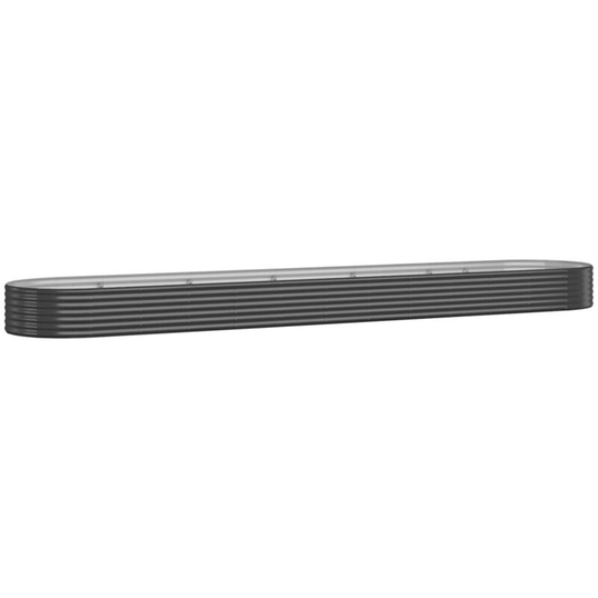 Vidaxl - Garden Planter Powder-coated Steel 507x100x36 cm Anthracite Anthracite