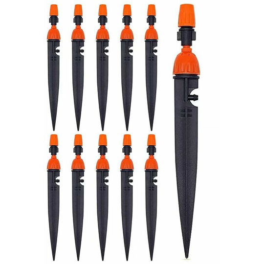 BR-Life Adjustable Drip Irrigation Garden Plant irrigation nozzle 360 degree dripper atomizer Cooling/irrigation equipment(10 pack)