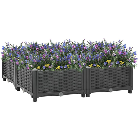 Raised Bed 80x80x23 cm Polypropylene