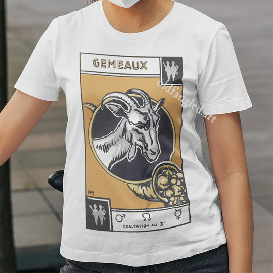 Gemini | 1927 - Unisex Organic T-Shirt, Vintage Style Tarot T-Shirt