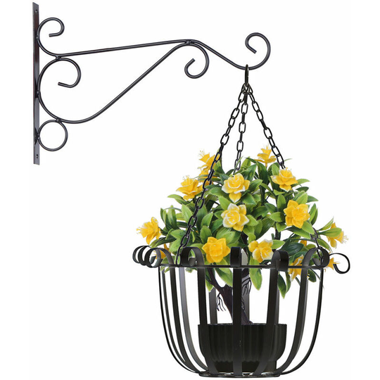 Thsinde - Hanging Flower Stand, Black, 30Cm