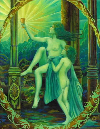 Panacea Greek Goddess Of Healing Art 20x24 Poster Print