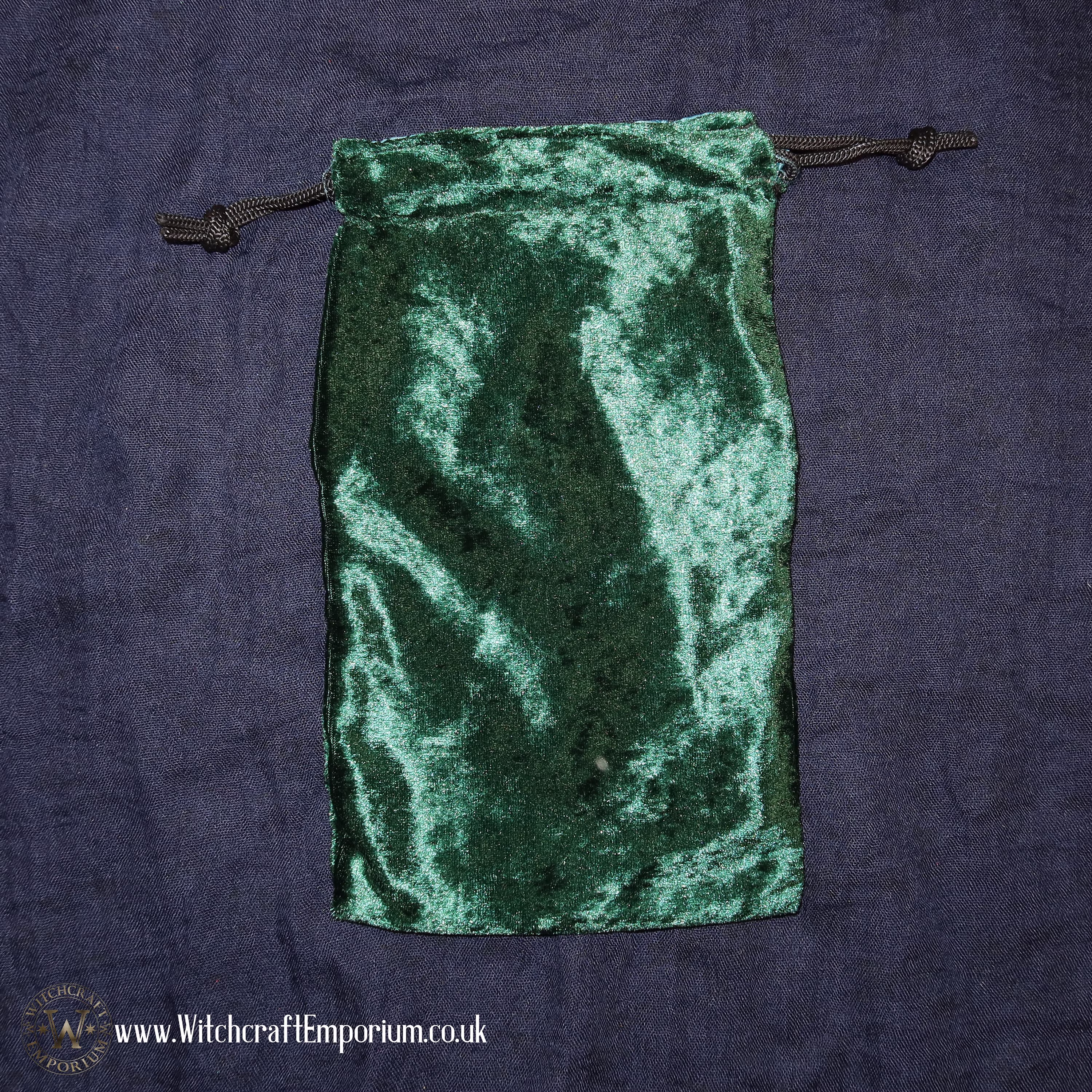 Vegan Velvet Jade Green Tarot Pouch Altar Cloth Divination Ritual Magic Magick Wicca Wiccan Supplies Pagan