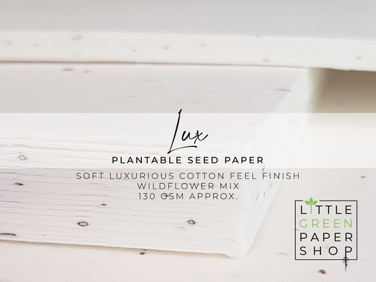 A3 130Gsm Plantable Seed Paper Lux - Flowers Eco-Friendly Biodegradable Sustainable
