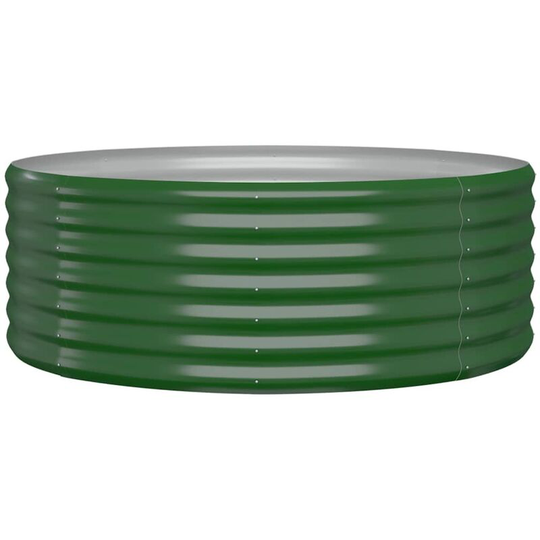 Vidaxl - Garden Planter Powder-coated Steel 100x100x36 cm Green Green